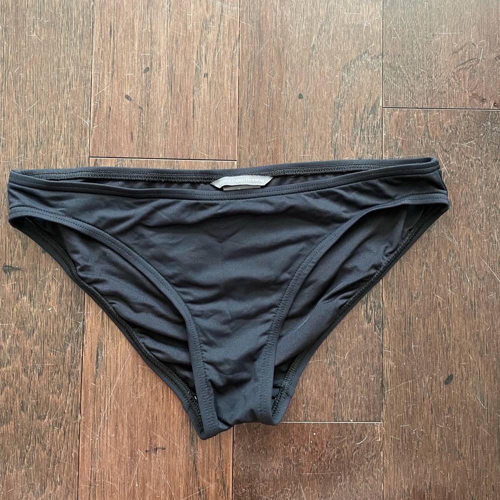 Vince Camuto Black Bikini Swim Bottom